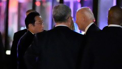 President Joe Biden og Japans statsminister Fumio Kishida spiste middag med sine ektefeller ved en restaurant i Washington tirsdag kveld – dagen før det offisielle besøket starter.