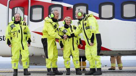 Både EU og Nato er opptatt av sårbarheten til norske gassinstallasjoner. I mars besøkte EU-president Ursula von der Leyen, Natos generalsekretær Jens Stoltenberg og statsminister Jonas Gahr Støre Equinor-sjef Anders Opedal (til venstre) på Trollfeltet i Nordsjøen.