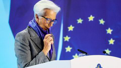 ECB-sjef Christine Lagarde leverte denne sykelens første rentekutt for en måned siden.
