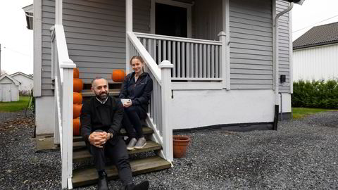 Andrea Bozman og Binai Aziz valgte vekk boligmarkedet i Oslo til fordel for større bolig i Moss.