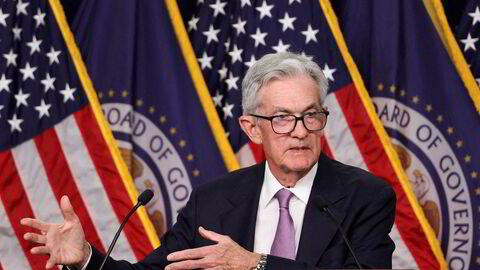 Den amerikanske sentralbanksjefen, Jerome Powell.