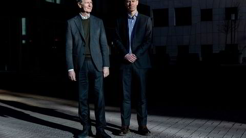 Makroøkonom Morten Jensen (til venstre) og aksjestrateg Paul Harper i DNB Markets oppsummerer kvartalsresultatene.