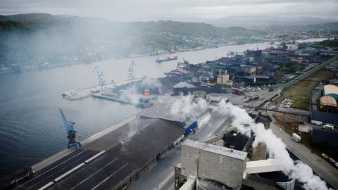 Yaras fabrikk på Herøya.