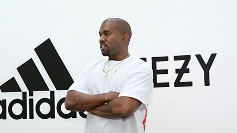Kanye West under lanseringen av partnerskapet med Adidas Hollywood i 2016.