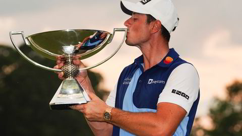 Viktor Hovland tok karrierens største seier under Tour Championship golfturneringen ved East Lake Golf Club i Atlanta.