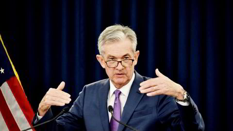 Sjef i den amerikanske sentralbanken Jerome Powell.