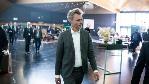 Sps nestleder Ola Borten Moe på Senterpartiets landsmøte i Trondheim. Borten Moe har ledet partiets redaksjonskomité.