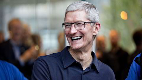 Får (for) godt betalt: Apple-sjef Tim Cook.