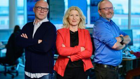 Finansredaktør Terje Erikstad, kommentator Anita Hoemsnes og børskommentator i DN Thor Chr. Jensen er verter i podkasten Finansredaksjonen.