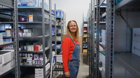 Til høsten åpner Farmasiet og administrerende direktør Elisabeth Haug et nytt lager på 8000 kvadratmeter der så å si alt av produkter ut til kundene blir håndtert gjennom automasjon.