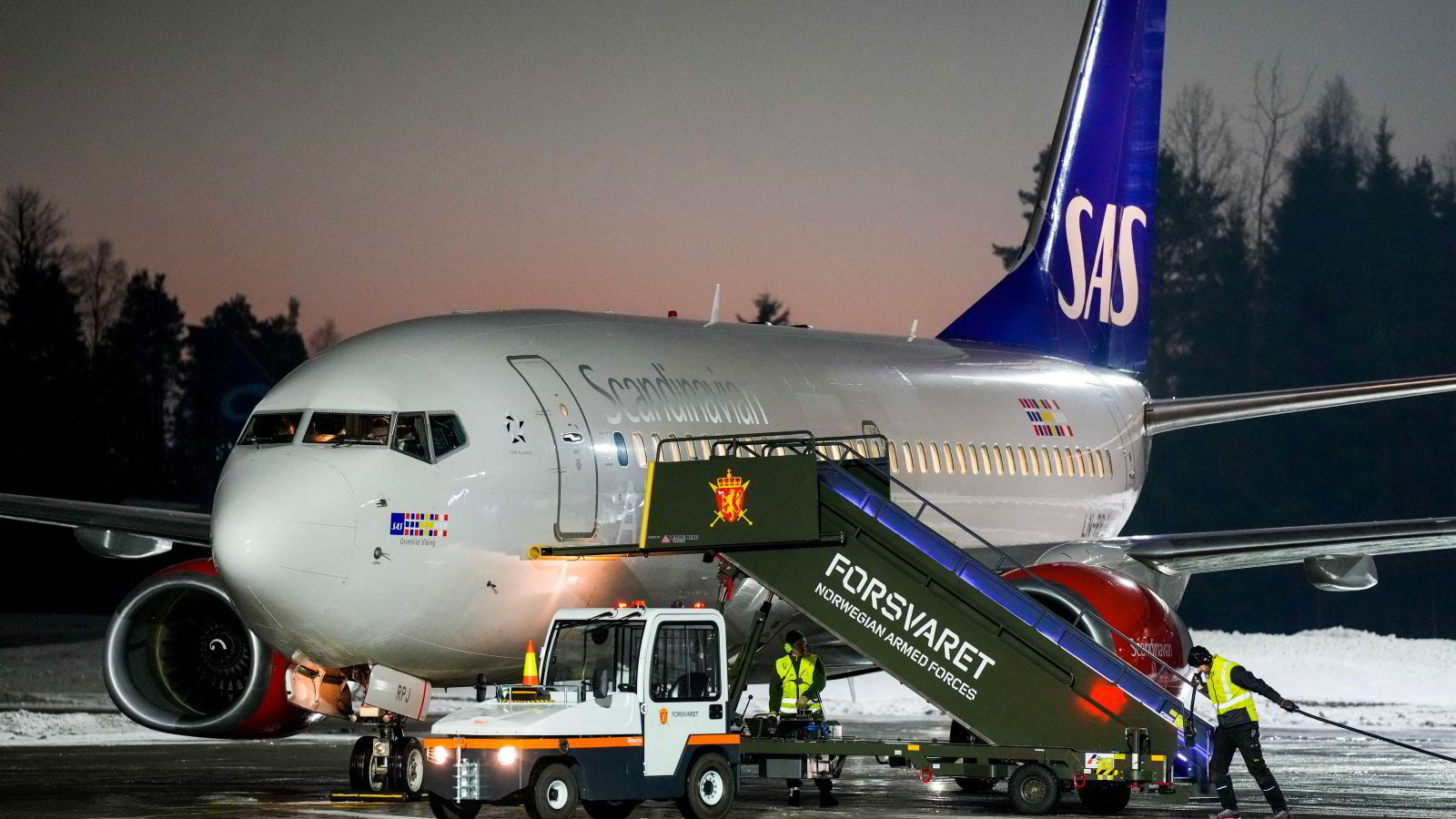 SAS-fly er verdens mest fulgte flyvning i natt
