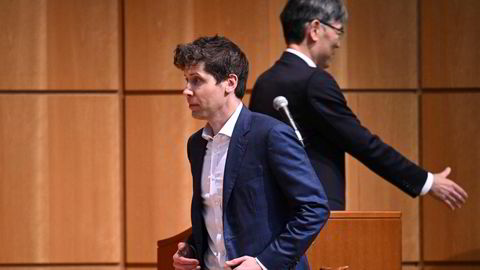 OpenAIs konsernsjef Sam Altman har vært i Tokyo de siste dagene. Her fra et innlegg han holdt ved Keio University på mandag.