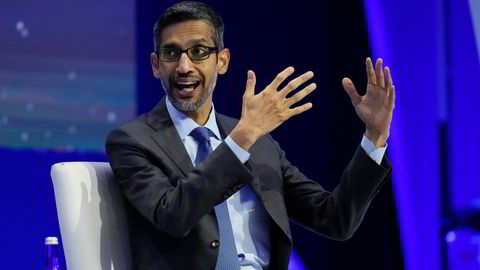 Google-sjef Sundar Pichai presenterte gode tall torsdag kveld. Investorene sendte aksjen rett opp fredag.
