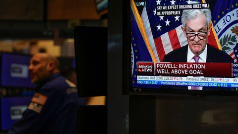 Her på New York-børsen er det inflasjon og frykt for at Fed-sjef Jerome Powell skal øke rentene som rår tirsdag.