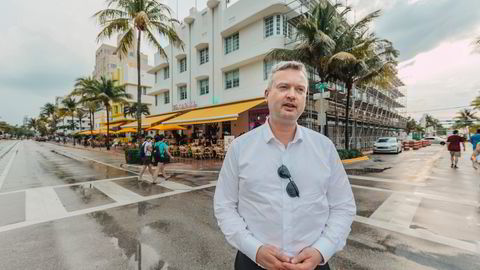 Kryptovault-gründer, -sjef og -enestyre Kjetil Hove Pettersen. Her i Miami Beach i forbindelse med en bitcoinmesse for et par år siden.