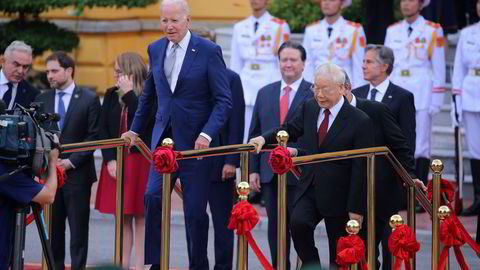 Joe Biden møtte generalsekretær Nguyen Phu Trong Vietnams regjerende kommunistparti i forbindelse med et dagers offisielt besøk til landet.