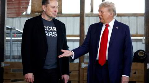 Donald Trump har utpekt Elon Musk til å lede et nytt departement for effektivisering sammen med tidligere presidentkandidat Vivek Ramaswamy. Her fra innspurten av valgkampanjen i Butler, Pennsylvania.