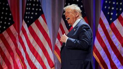 Donald Trump på Capitol Hill i Washington etter at han ble valgt til USAs nye president.