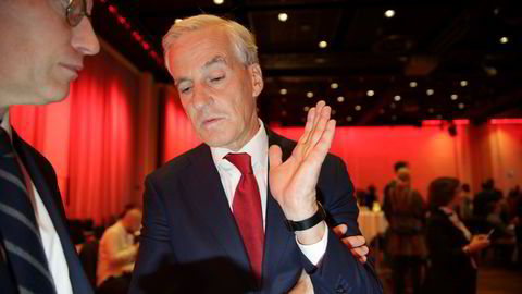Ap-leder Jonas Gahr Støre på partiets valgvake mandag kveld.