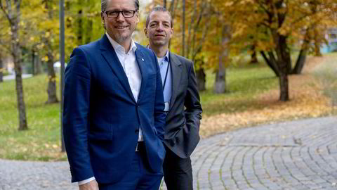 DNV-sjef Remi Eriksen og forskningsleder Sverre Alvik tror ikke verden vil klare å nå netto null utslipp i 2050.