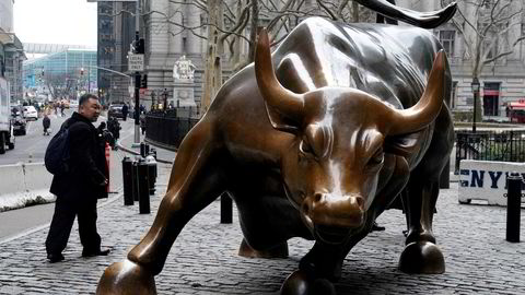 Oksen på Wall Street symboliserer optimisme og børsoppgang.
