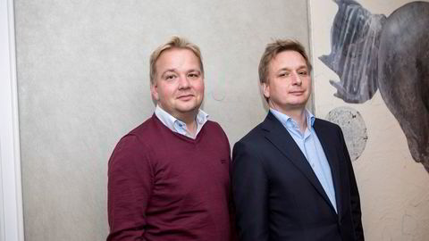 Daglig leder Finn Erik Arctander (th), her sammen med sin bror og markedssjef i selskapet, Bjørn Arctander. Foto: Fredrik Kveen