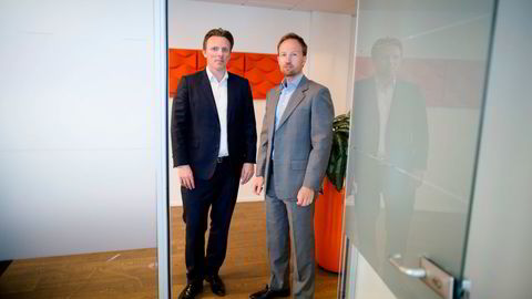 EQT ledes av nordmannen Christian Sinding (til høyre). Norske Anders Misund er Norden-sjef og sentral partner i oppkjøpsfondet.
