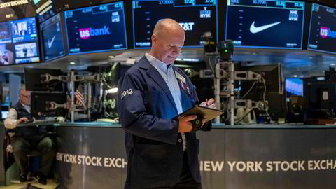 Uken åpner ned her på New York Stock Exchange (Nyse).
