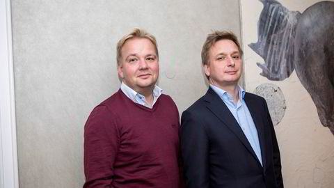 Brødrene Finn Erik Arctander (til høyre) og Bjørn Arctander som er største eiere i Agva Kraft, hevet i fjor til sammen nesten 5,8 millioner kroner i lønn og godtgjørelse.