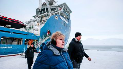 Norge mener EUs kvotefastsettelse er en krenkelse av norske rettigheter. Her fra tidligere statsminister Erna Solbergs besøk på Svalbard i fjor.