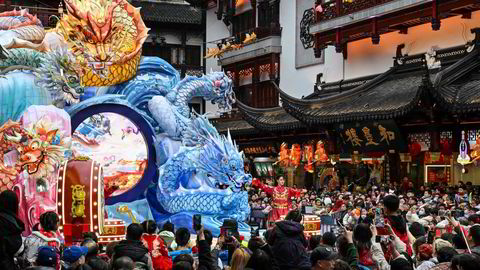 For første gang siden 2019 har det vært kinesisk nyttårsfeiring uten restriksjoner og begrensninger i Kina. Folk har reist og brukt penger. Her fra Yu Garden i Shanghai.