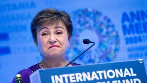 IMF-sjef Kristalina Georgieva ser lysere på verdensøkonomien.