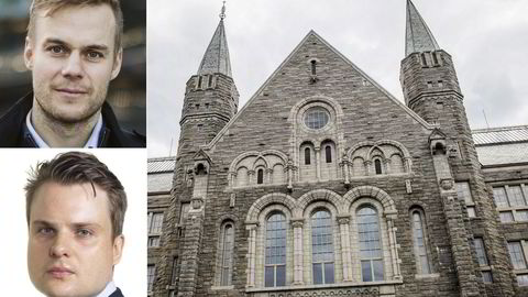 NTNU-forskerne Martin Nødland Hjelmeland (øverst) og Jonas Kristiansen Nøland får refs fra egen rektor på NTNU etter spiss debatt om kjernekraft.