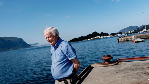 Per Sævik og hans Havila Kystruten as falt som en stein på Børsen tirsdag, her fotografert ved selskapets hovedkontor i Fosnavåg.