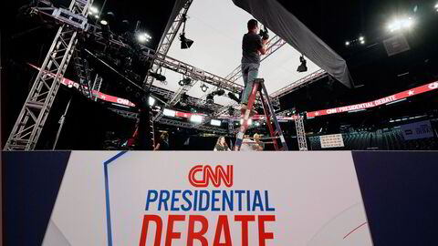 Nattens duell mellom Joe Biden og Donald Trump dominerer nyhetsbildet.