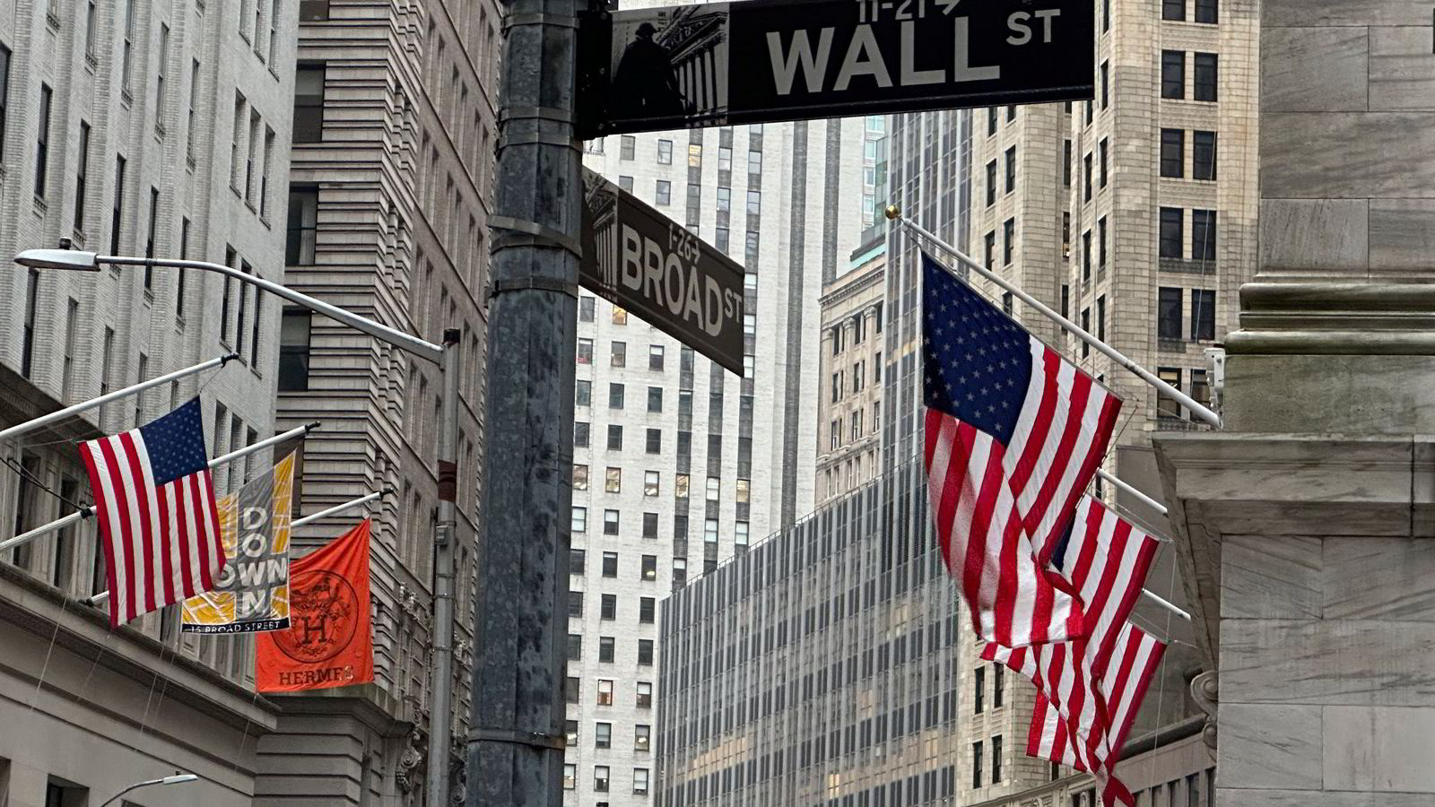 Markant fall på Wall Street