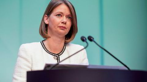 Sentralbanksjef Ida Wolden Bache la frem årets siste rentebeslutning fra Norges Bank torsdag.