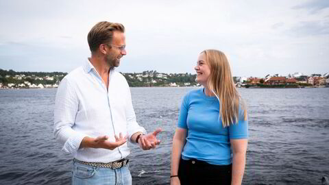 Høyre-toppene Nikolai Astrup og Tina Bru foreslo nylig å utrede innføring grunnrenteskatt på havvind.