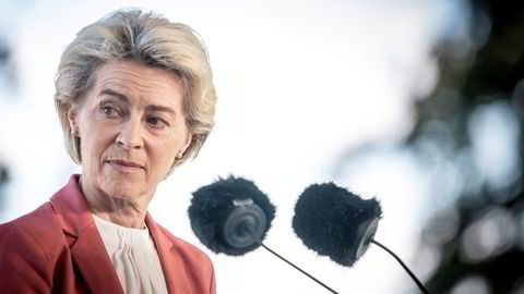 EU-kommisjonens president Ursula von der Leyen har tatt til orde for å koble gassprisen vekk fra markedsmekanismen som styrer hvordan strømprisen settes. Her avbildet på Baltic Sea Energy Security Summit i København i Danmark tirsdag denne uken.