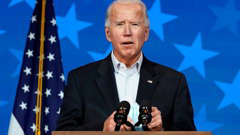 Democratic presidential candidate former Vice president Joe Biden speaks Thursday, Nov. 5, 2020, in Wilmington, Del. (AP Photo/Carolyn Kaster)