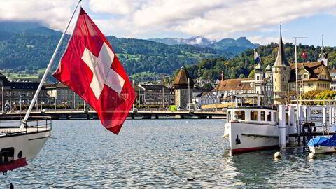 Sentrum av Luzern, der flere norske investorer har bosatt seg.