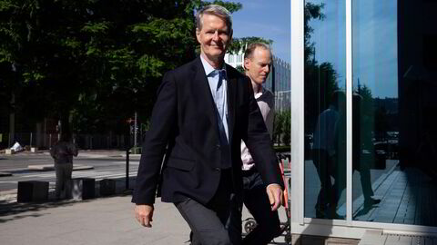 Morten Jensen (til venstre) og Paul Harper i DNB Markets oppsummerer resultatene for andre kvartal.