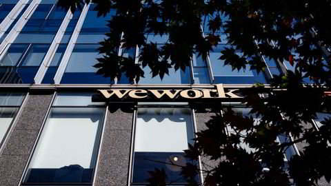 Over 400 datterselskaper innleverte konkursbeskyttelse samtidig som morselskapet. Her fra Wework i Seoul i Sør-Korea.