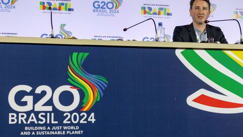 Selv med en nasjonal formuesskatt klarer ikke Norge å skattlegge formue progressivt, skriver Hector Ulloa. På bildet: Gabriel Zucman, direktør for EU Tax Observatory under møtet for G20-finansministre i Sao Paolo i februar.