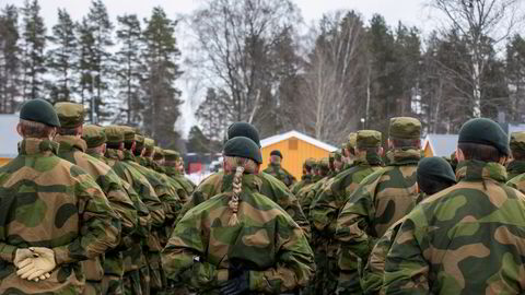 Illustrasjonsbilde fra rekruttperioden på Terningmoen i Elverum.