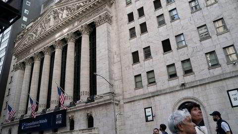 USA-børsen Wall Street i New York.