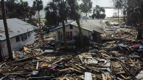 Orkanen Helene etterlot seg enorme ødeleggelser blant annet i Florida.