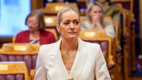 Tirsdag stilte justisminister Emilie Enger Mehl (Sp) for å redegjøre i Stortinget.