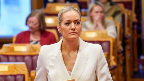 Tirsdag stilte justisminister Emilie Enger Mehl (Sp) for å redegjøre i Stortinget.