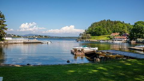 Sjøhyttemarkedet har opplevd en omsetningsvekst på 29 prosent første halvår sammenlignet med samme periode i fjor. Illustrasjonsfoto fra hytteøya Bjerkøya i Asker kommune.